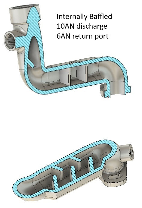 Turblown 13B Baffled Oil Filler Neck - Turbosource