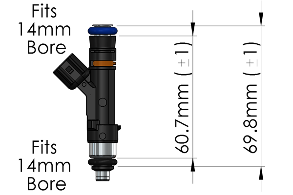 Radium Secondary Top Feed 13BREW Fuel Rail