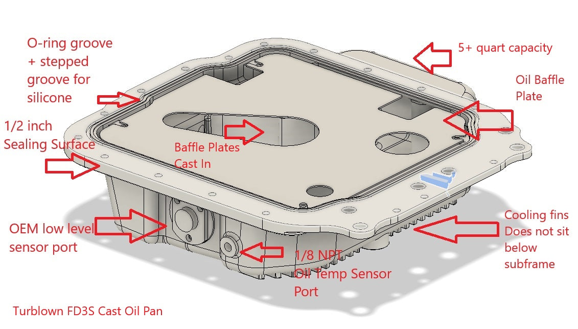 Turblown FD3S Oil Pan