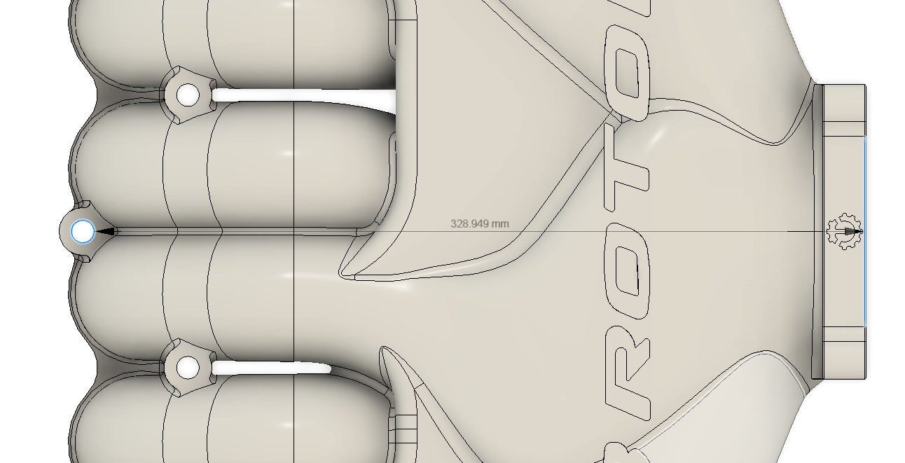 Turblown 20B 3 rotor upper intake manifold - pre order