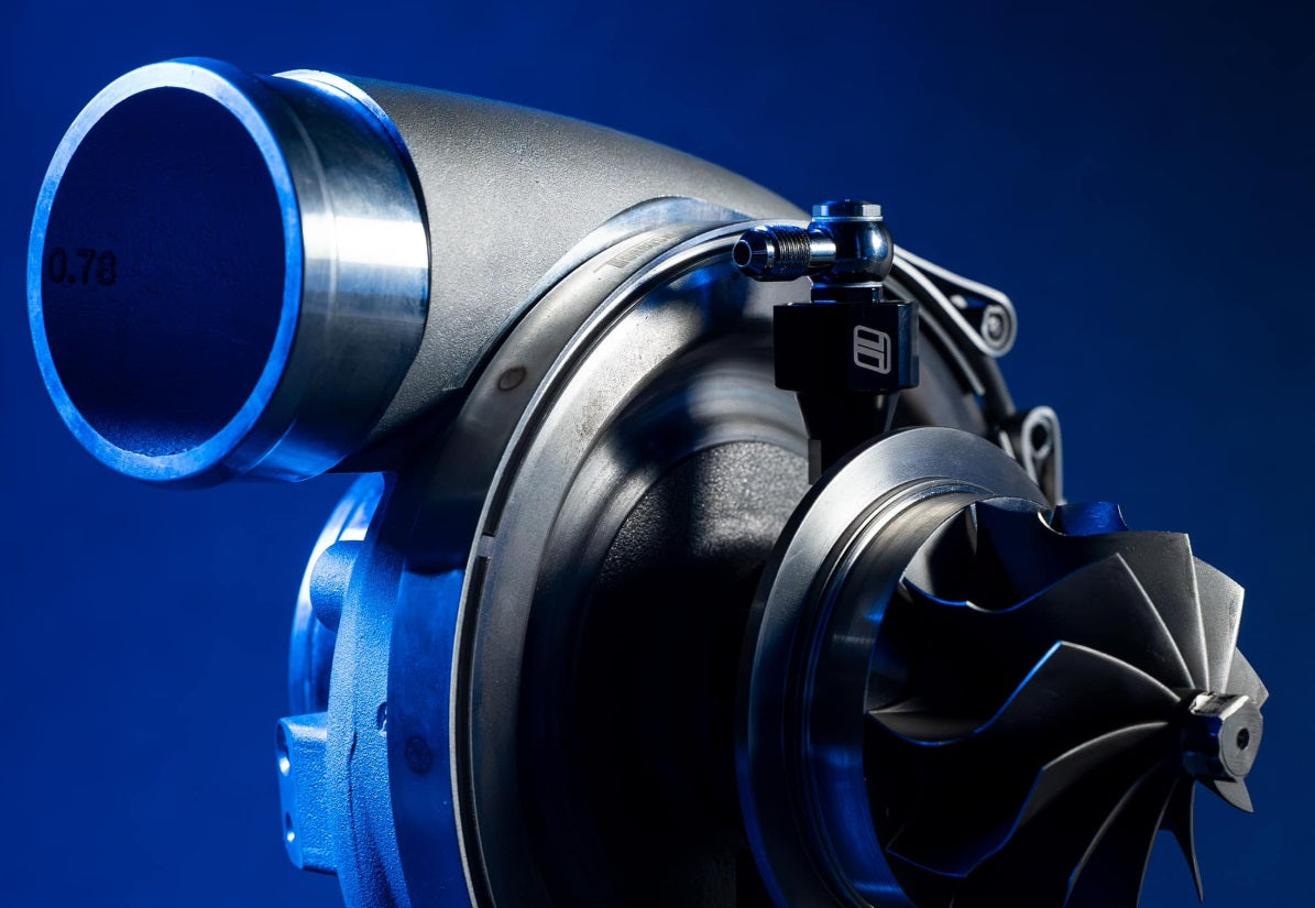 Turbosmart Billet Turbo Oil Feed Filter 44um -4AN - Black