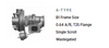 A-Type B1 Frame 0.64 A/R T25 Flange IWG Turbine Housing Shield