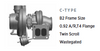 C-Type B2 Frame 0.92 A/R T4 Flange IWG Turbine Housing Shield