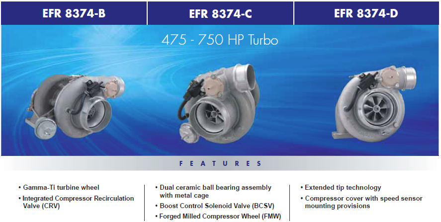 EFR 8374 475-750 HP Turbo