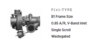 F(v)-Type B1 Frame 0.85 A/R V-Band Inlet IWG Turbine Housing Shield