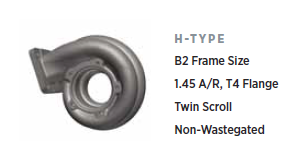 H-Type B2 Frame 1.45 A/R T4 Flange EWG Turbine Housing Shield