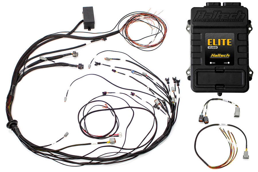 Haltech Elite 1500 ECU + S6-S8 FD3S Terminated Engine Harness( Direct Fire IGN1A)